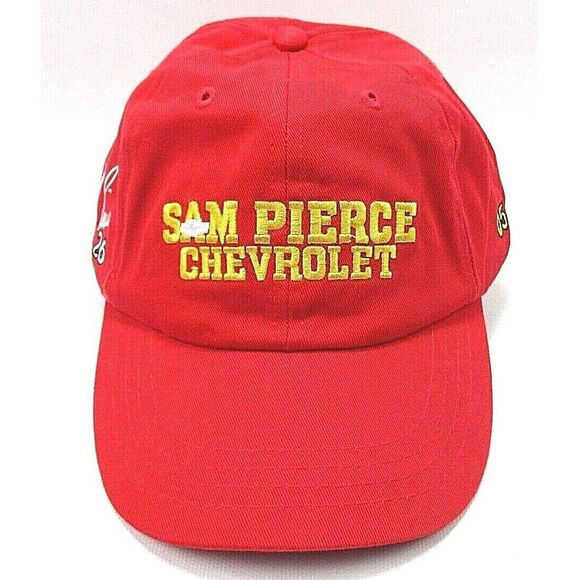 Other - Sam Pierce Chevrolet #26 Aaron Pierce Racing 2005 Red Strapback Hat Cap NEW